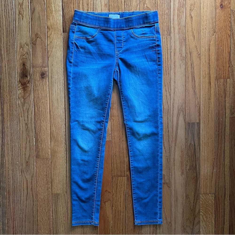 SO (from Kohl’s) Blue Jeggings, pull on, adjustable waist, girls size 10